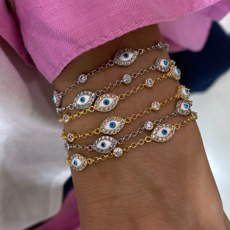 Freya Eye Stone Bracelet - 2