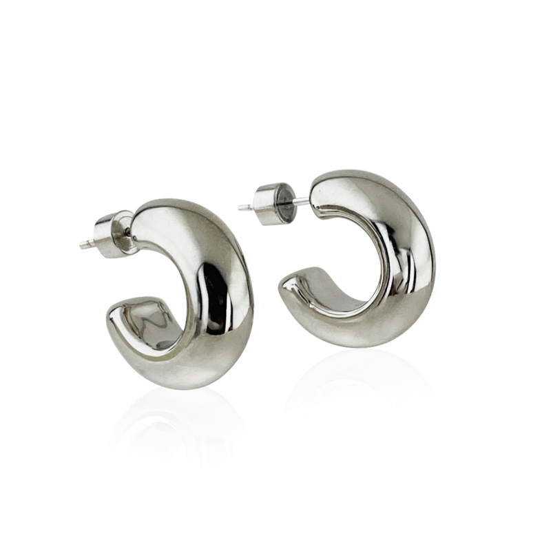 Freya Hoop Earrings - 2 cm Diameter - 3