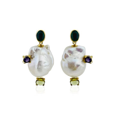 Gims Pearl Earrings - by Eda Çetin