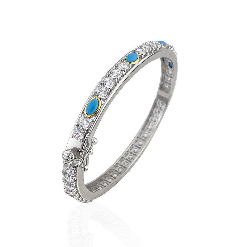 Gina Italian Bracelet with Turquoise - 2