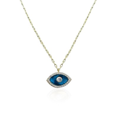 byEdaÇetin - Glass Eye Necklace - Small Size