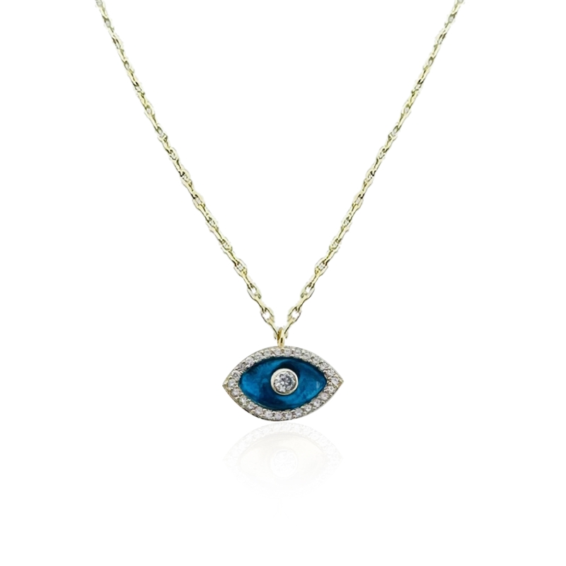 Glass Eye Necklace - Small Size