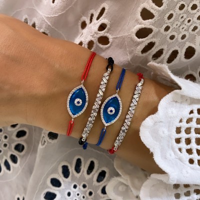by Eda Çetin - Glass Eye Rope Bracelet (1)