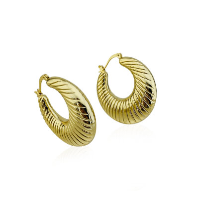 Golden Era Earrings - Round Form - by Eda Çetin