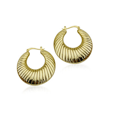Golden Era Earrings - Round Form - by Eda Çetin