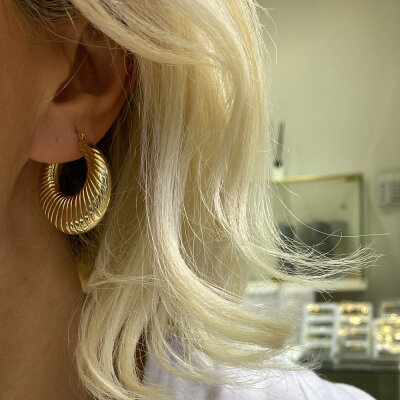 Golden Era Earrings - Round Form - by Eda Çetin