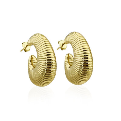 Golden Era Earrings - Wide Form - by Eda Çetin