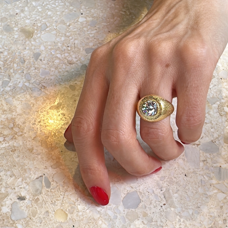 Grana Tattoo Plate Ring - 2