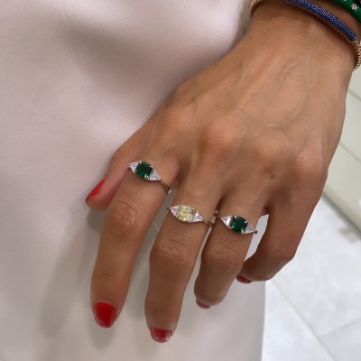 byEdaÇetin - Green Crown Ring (1)