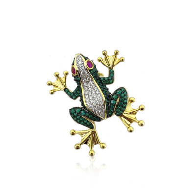 Green Frog Broş - by Eda Çetin