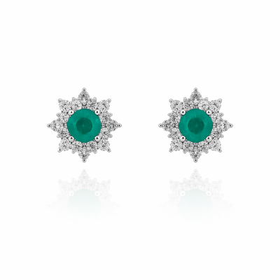 Green Star Earring - by Eda Çetin