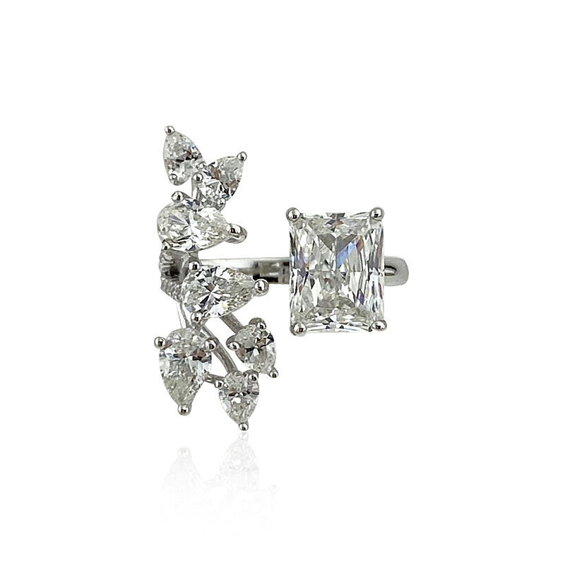 Grey Moissanite Ring - 2