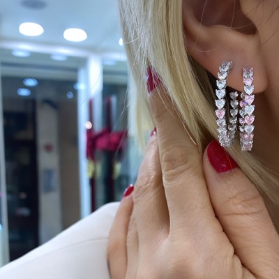 by Eda Çetin - Heart Hoop Earrings (1)