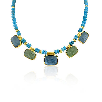 Helen Turquoise Series Collection Necklace - by Eda Çetin