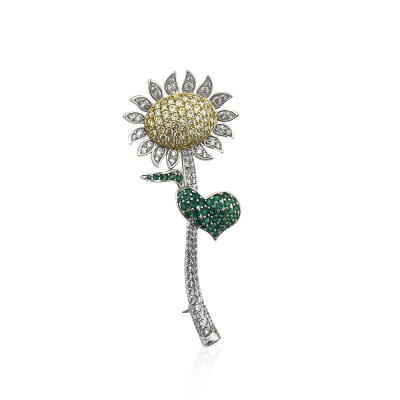 Helianthus Brooch - by Eda Çetin