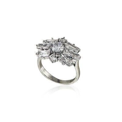 Helios Baguette Stone Ring - Thumbnail