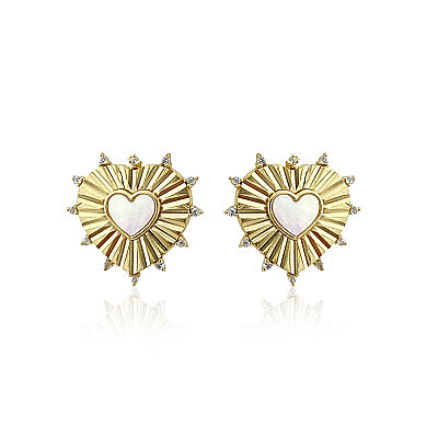 Isola Heart Earrings - by Eda Çetin