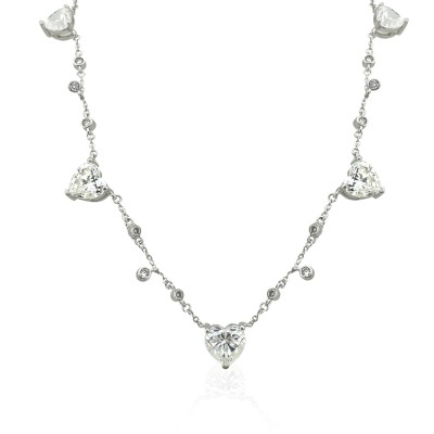 byEdaÇetin - Italian Chain Heart Necklace 