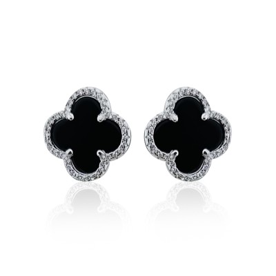 Italian Clover Earrings - Thumbnail