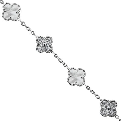 byEdaÇetin - Italian Clover Stone Bracelet (1)