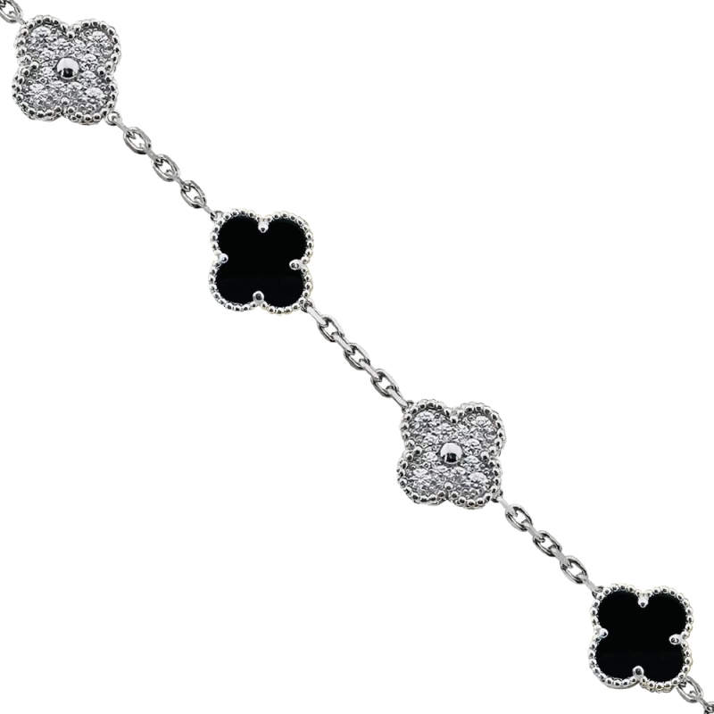 Italian Clover Stone Bracelet