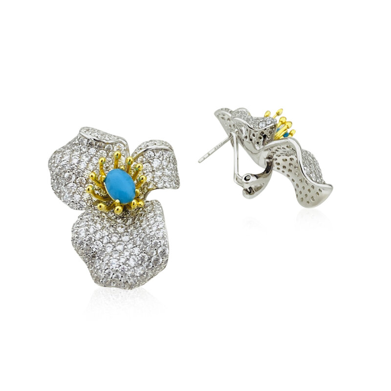 Italian Orchid Earrings - 5