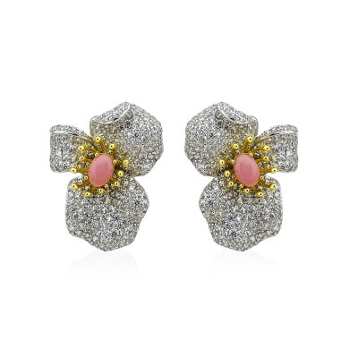 Italian Orchid Earrings - by Eda Çetin