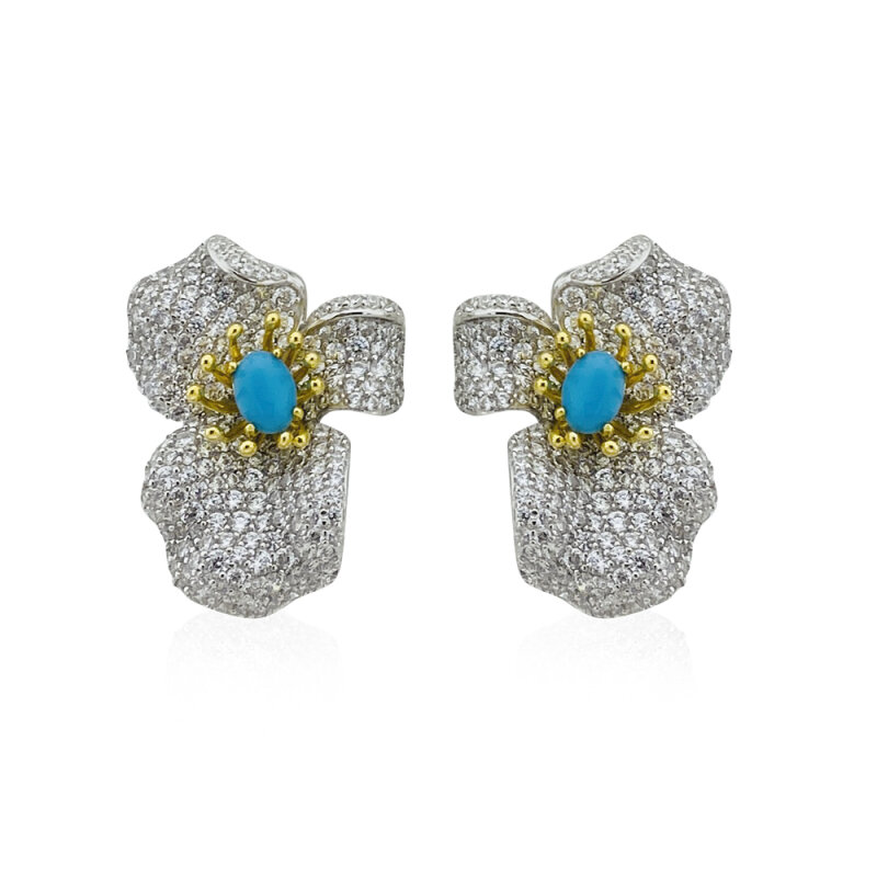 Italian Orchid Earrings - 1