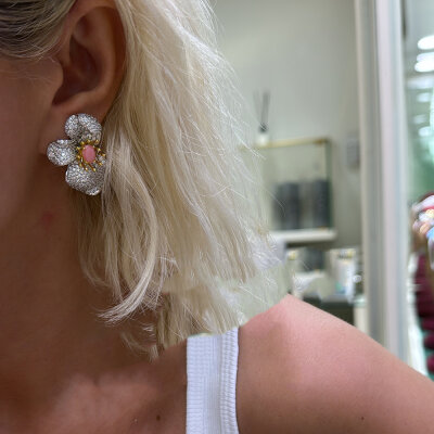 Italian Orchid Earrings - by Eda Çetin
