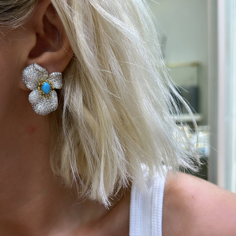Italian Orchid Earrings - 2
