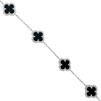 Italian Small Clover Bracelet - Thumbnail