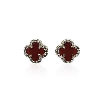 Italian Small Clover Earrings