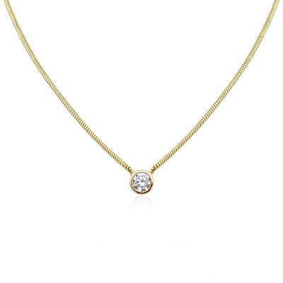 by Eda Çetin - Italian Solitaire Necklace
