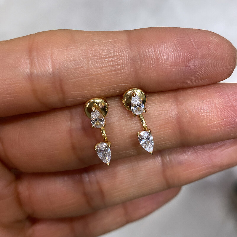 Italian Teardrop Earrings - 2