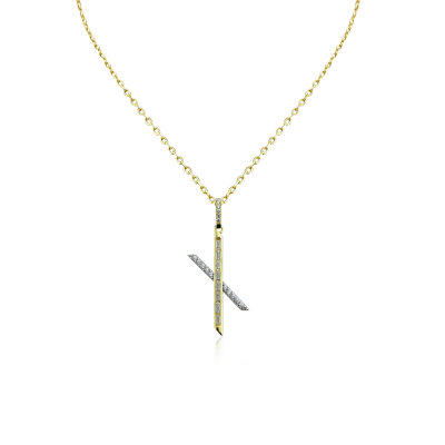 Italian X Necklace - by Eda Çetin