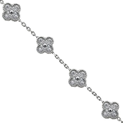 İtalyan Yonca Full Taşlı Bileklik - by Eda Çetin