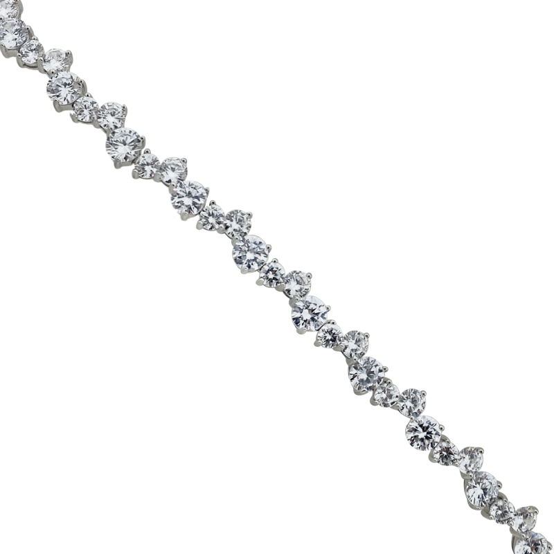 Ivy Asymmetrical Tennis Bracelet
