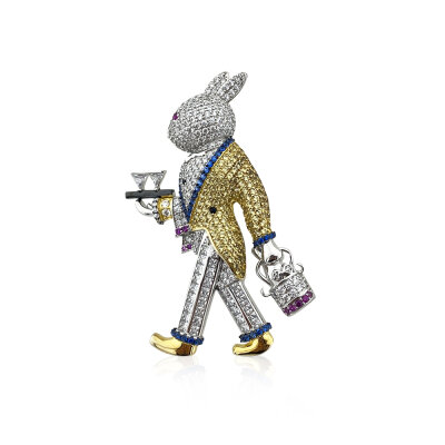 Jardin Rabbit Brooch - by Eda Çetin