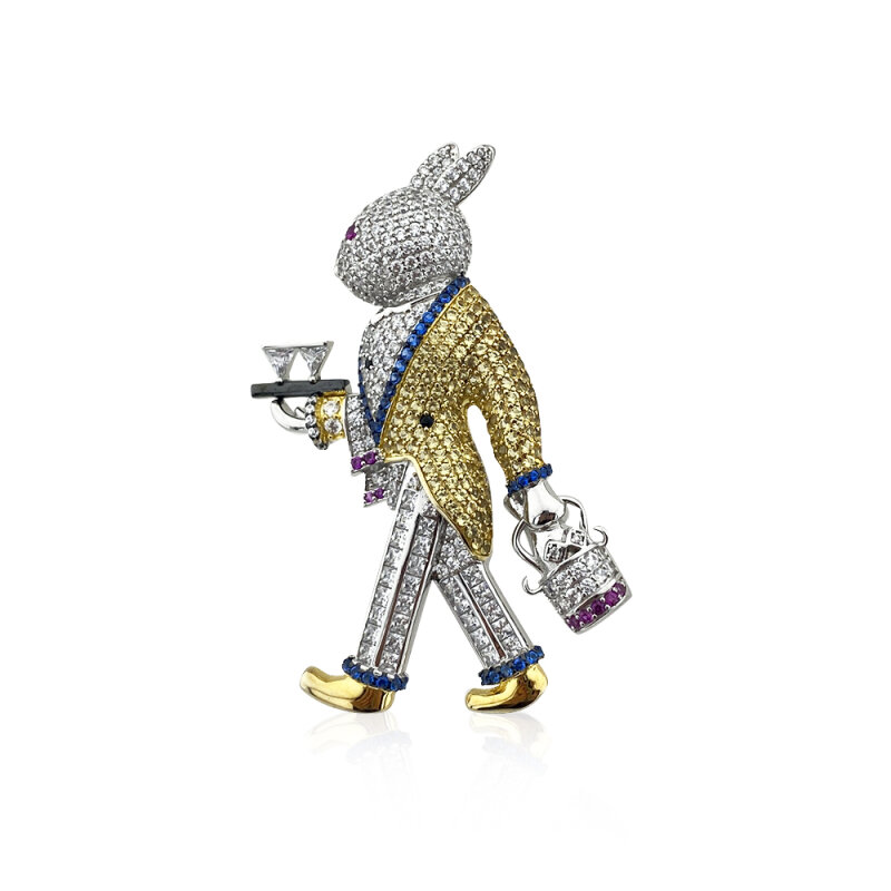 Jardin Rabbit Brooch - 1