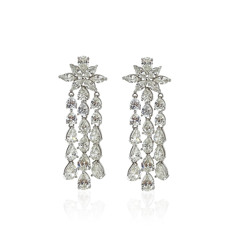 Lewi Moissanite Stone Earrings - 1