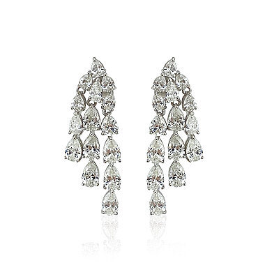 Lewi Ru Moissanite Stone Earrings - by Eda Çetin