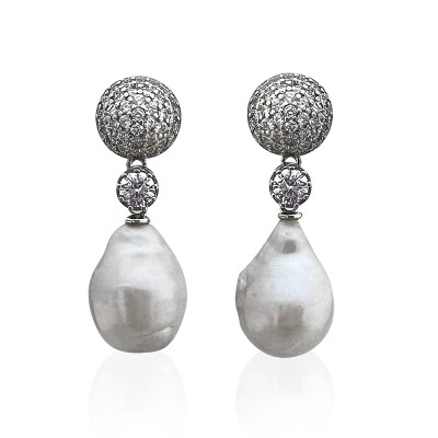 Liana Stone Pearl Earrings