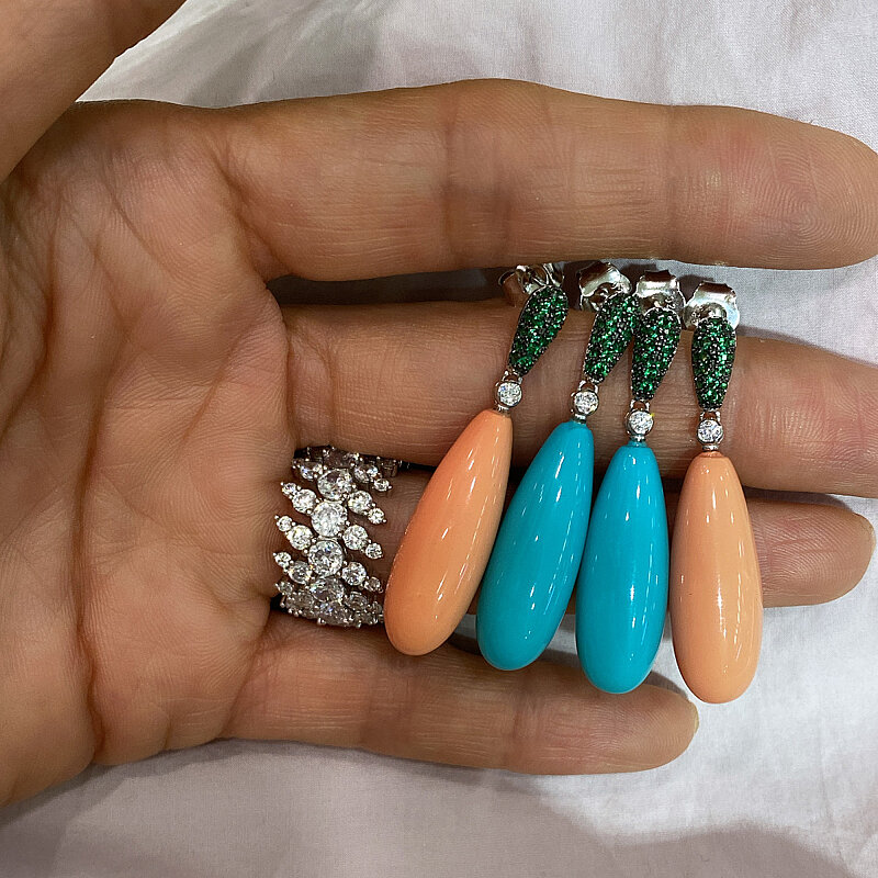 Line Pendant Earrings - 3