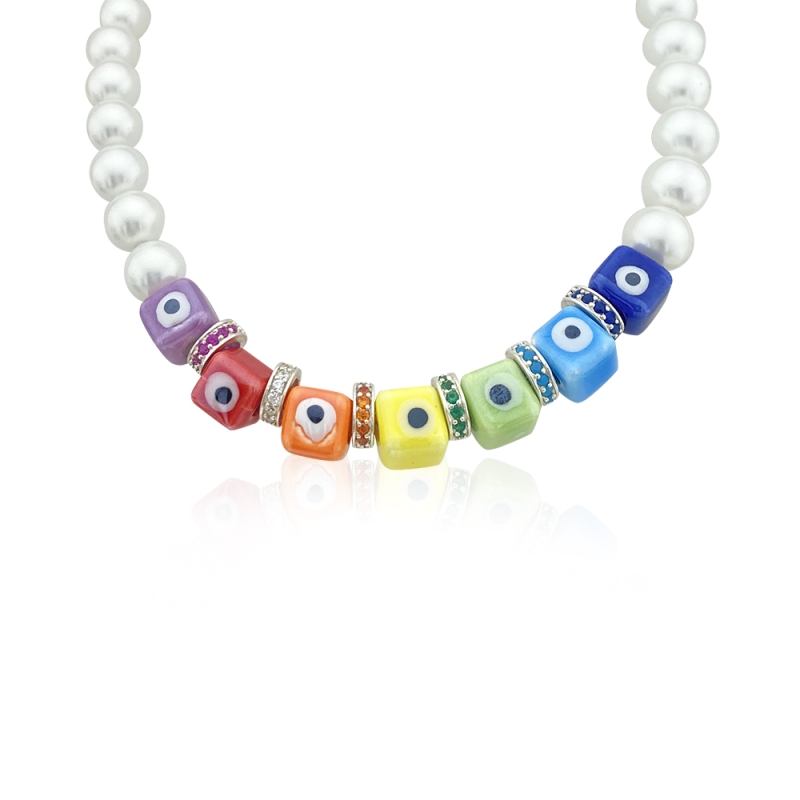Lola Color Pearl Necklace