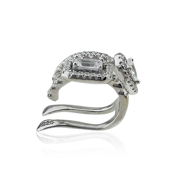 Lora Baguette Stone Cartilage Earring - 2