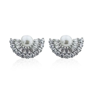 Lora Pearl and Stone Earrings