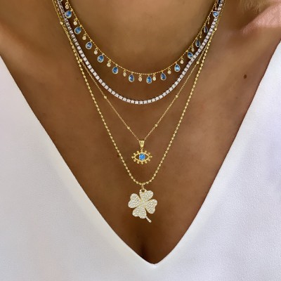 Lucky Clover Necklace - Thumbnail