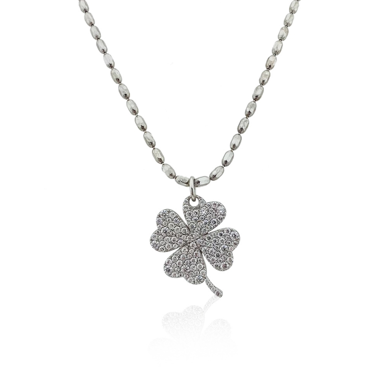  Lucky Clover Necklace - Italian Chain