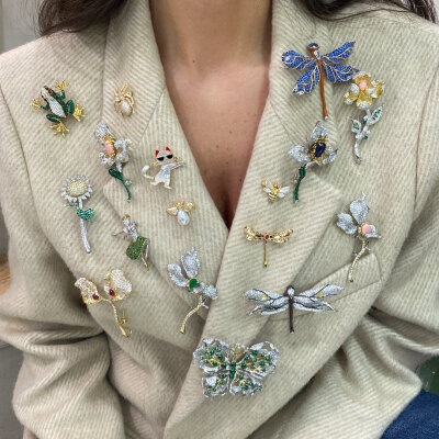 Luna Verde Brooch - by Eda Çetin