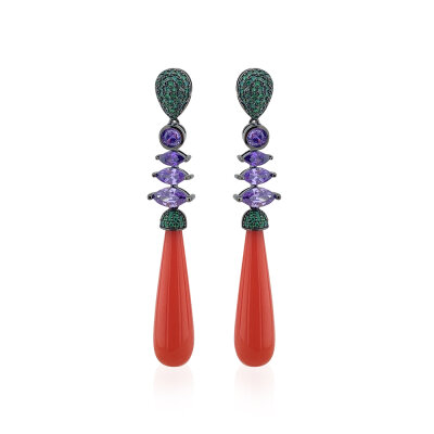 Lune Pendant Earrings - by Eda Çetin